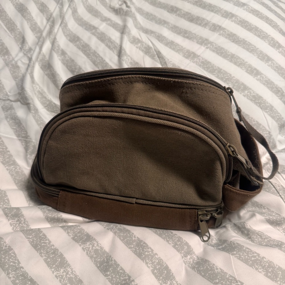 Rothco Brown Toiletry Bag Compact Durable Design